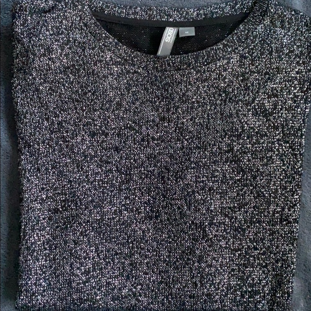 M- ASOS Metallic Sweater Shirt